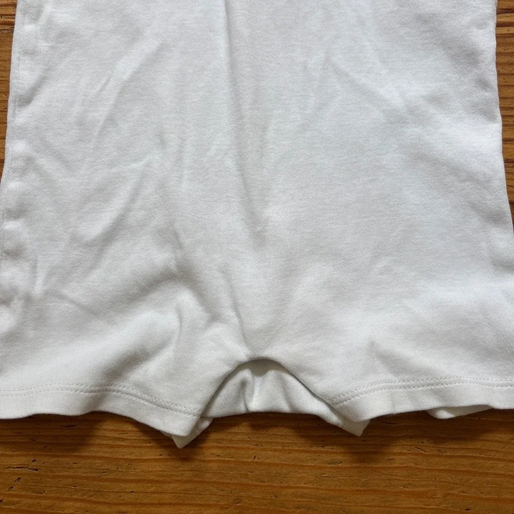 Ralph Lauren Polo Romper Kids White Good‎ Short Sleeve Logo SIZE 12M